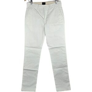 J. Crew 1040 Athletic Tapered Stretch Chino Pants White AV209 Mens 29x32 NEW